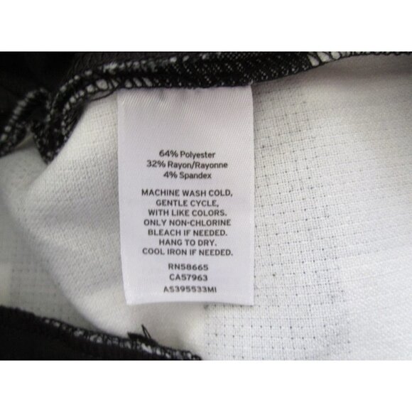 Women's 1901 Nordstrom Checkered Polyester/Rayon Pants Size 8 (WP129) - Picture 7 of 8